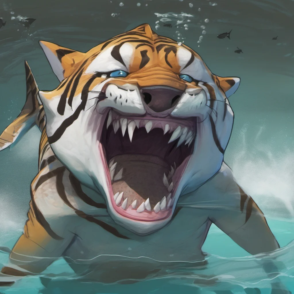 ai tiger shark furry I love it when you do that