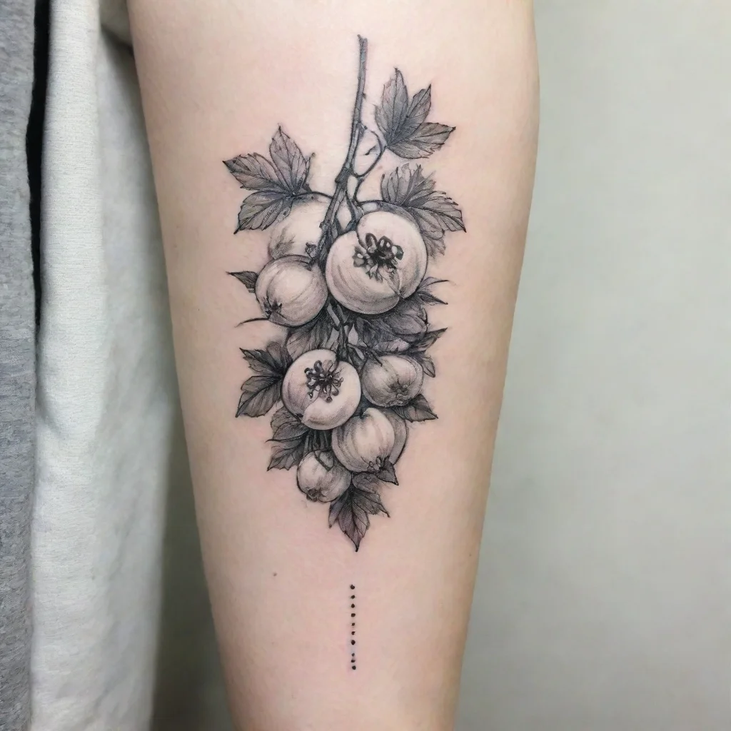 ai white and black fine line tattoo gooseberry