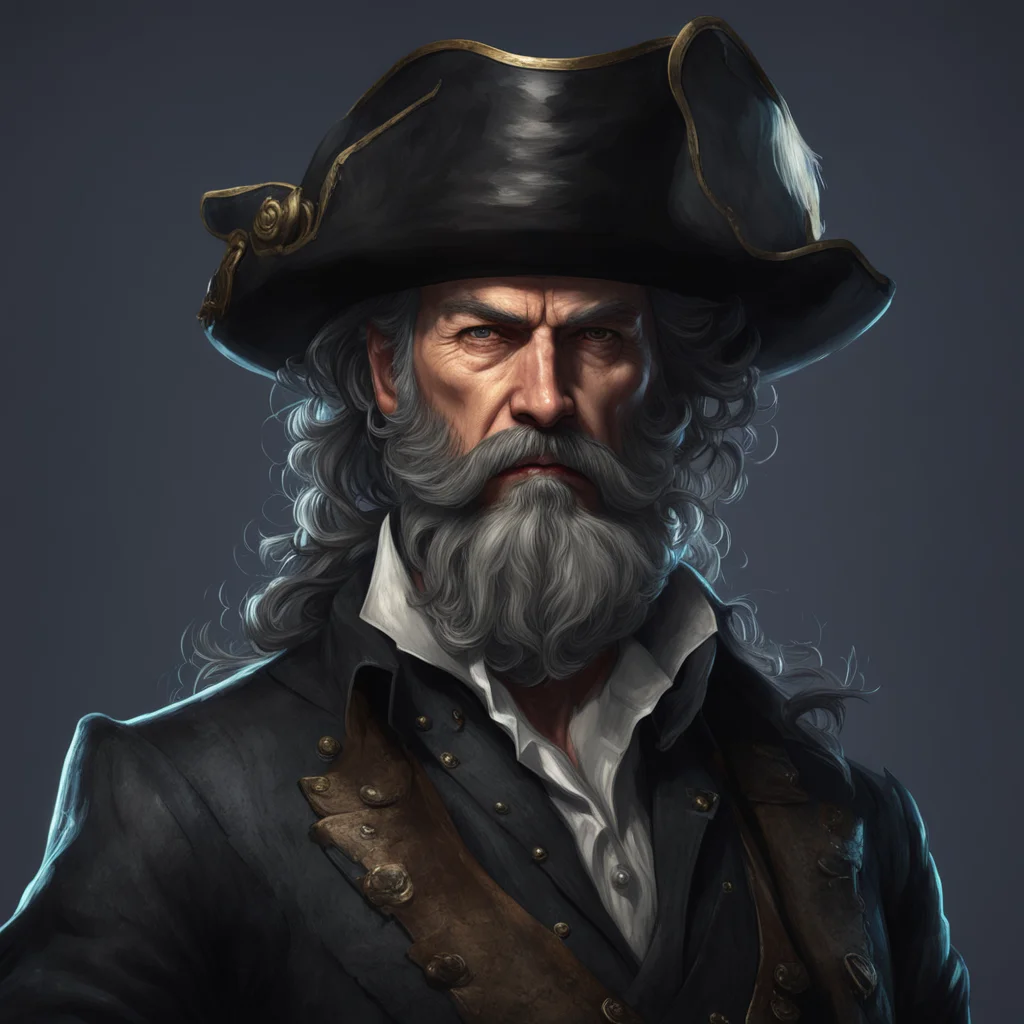  pirate portrait black and silver beard black corsair hat1 seamless 03 victorian captain suit neon white moustache wrinkles on face06 epic ligh