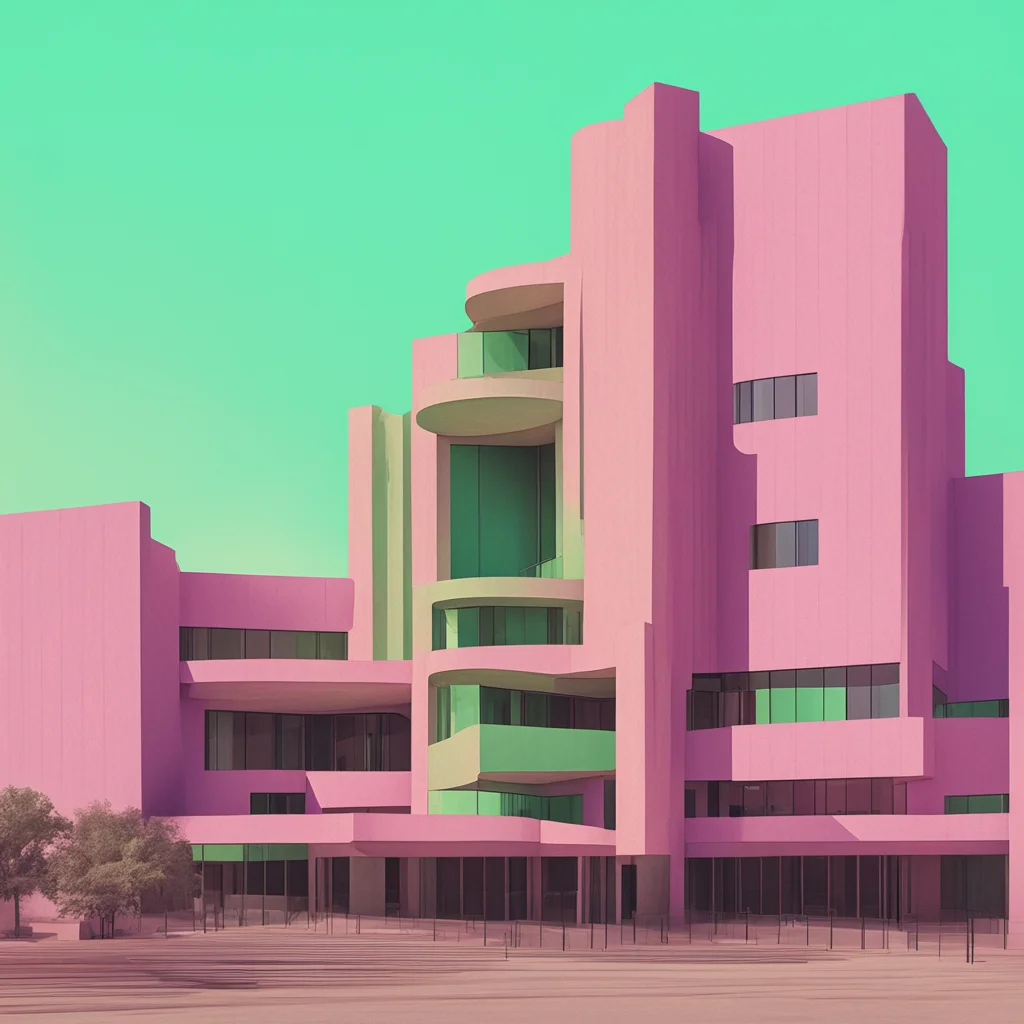 1800’s western brutalist architecture in western pastel colors detailed —ar 108