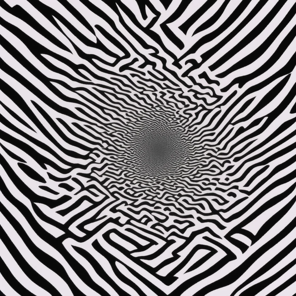 1990s abstract optical illusion graphic