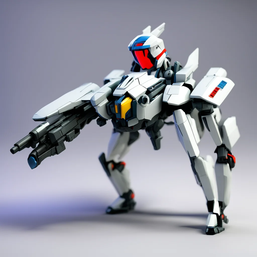 3D Toy Figurine of Lynn Minmei and a VF 1 Valkyrie fighter in Gerwalk Battroid mode isometric toy post processed dramati