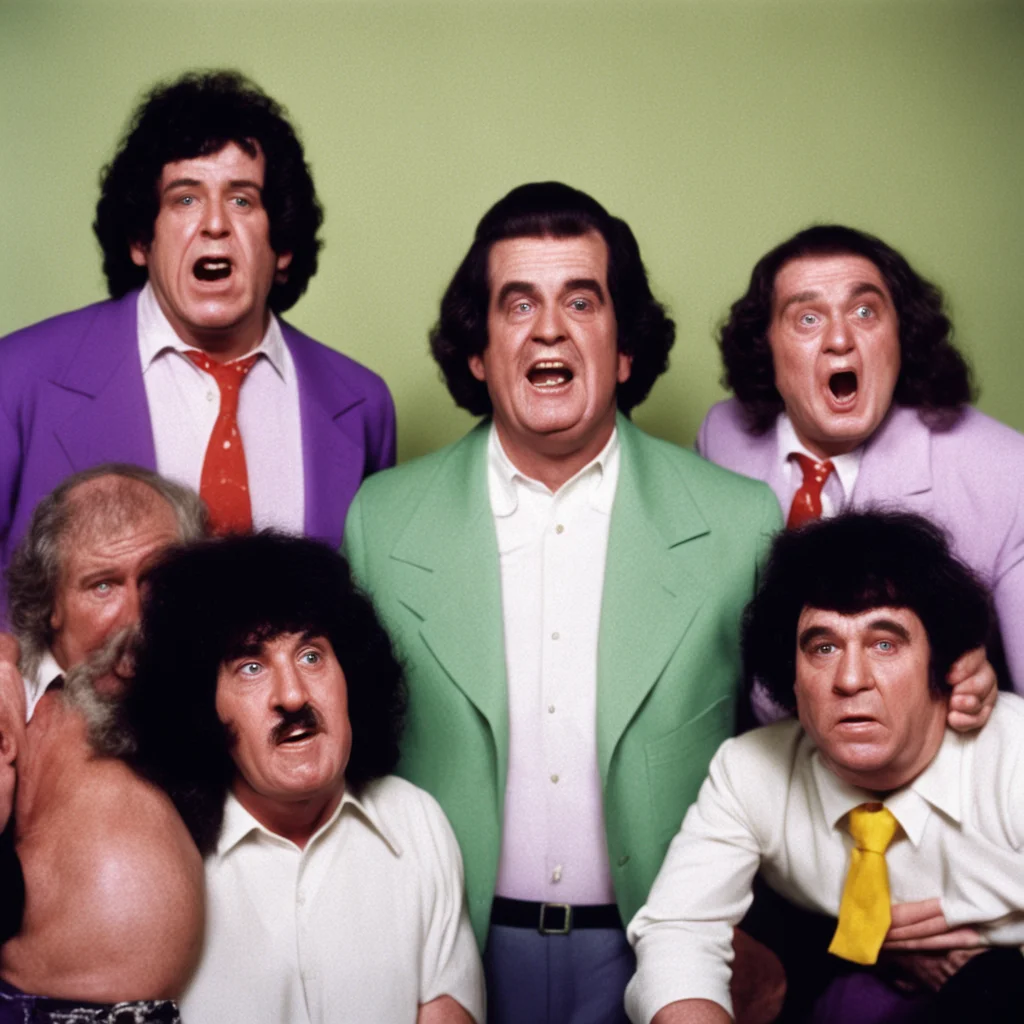 70mm still from the 1978 movie Dawn of the Three Dead Stooges in technicolor starring Moe Howard Larry Fine Curly Howard