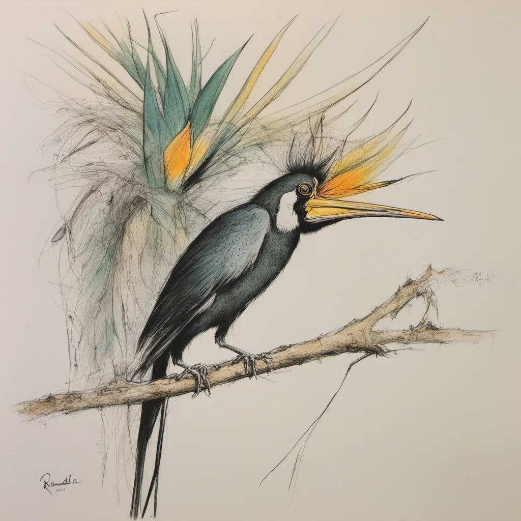A Bird of Paradise by Ronald Searle
