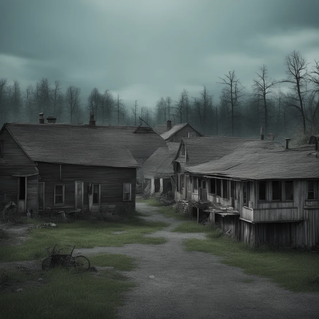 A bad photograph of an eerie surreal american small town trending on Artstation