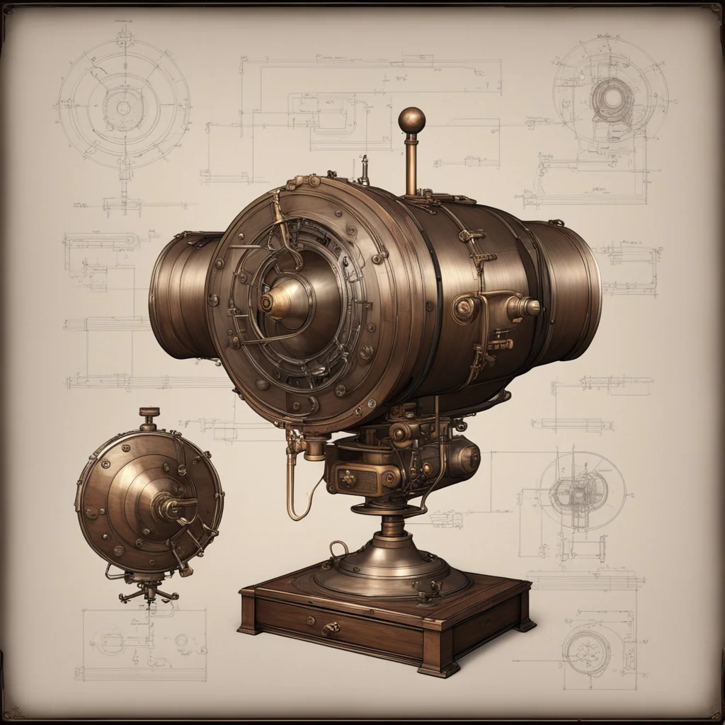 A blueprint of steampunk style wooden phonographoverview prop design wooden canetrending on Pinterestcom High quality sp