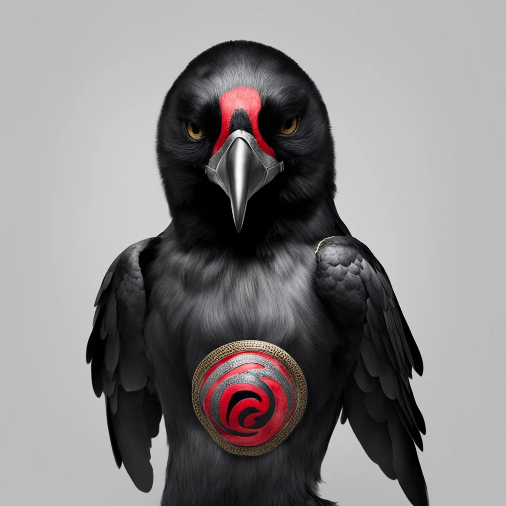 A crow wearing a luchador mask aspect 23