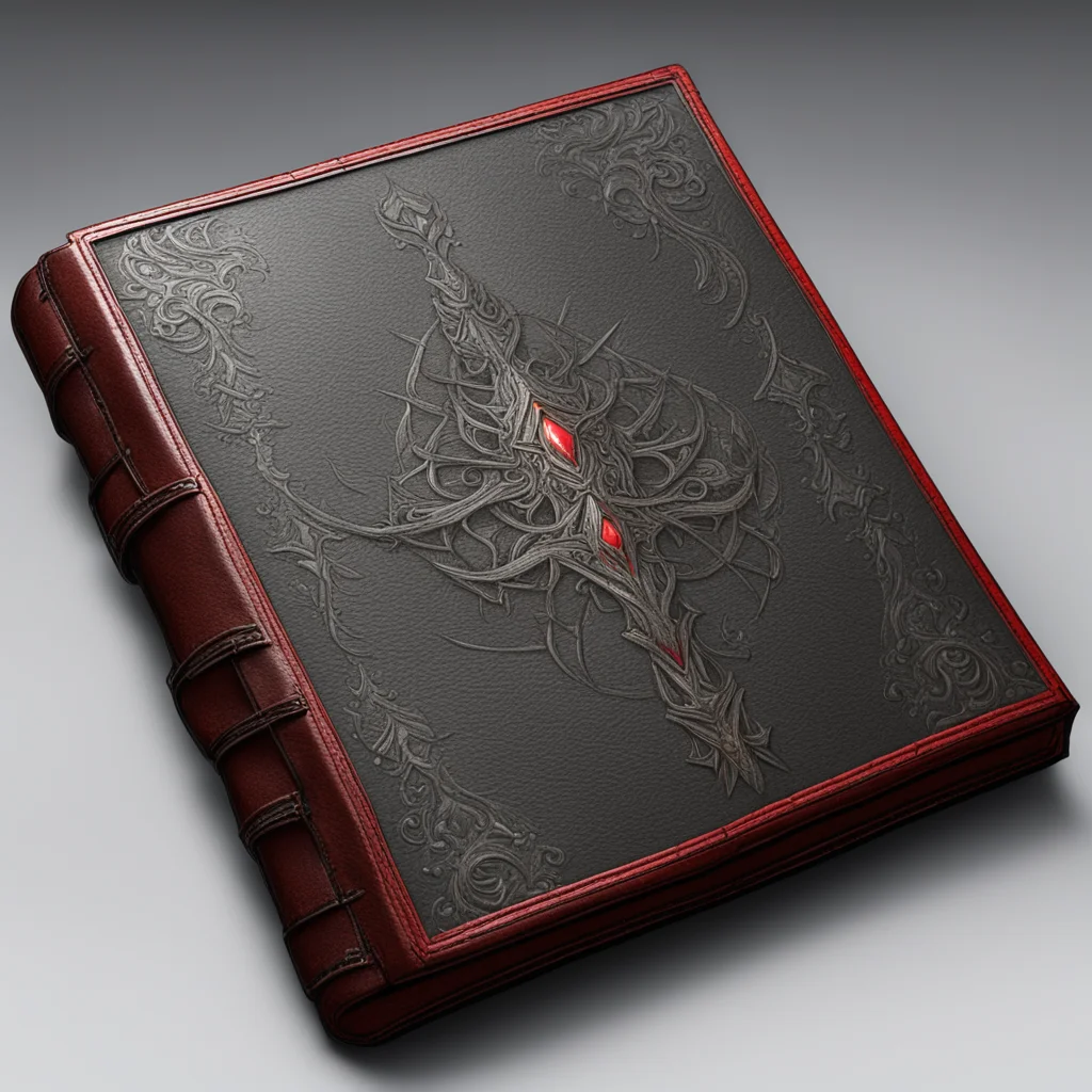 A dnd book leatherbound hyper detailed octane render
