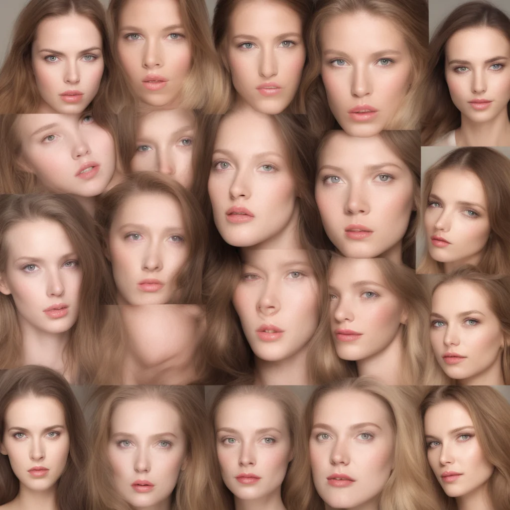 All the beautiful women faces averaged