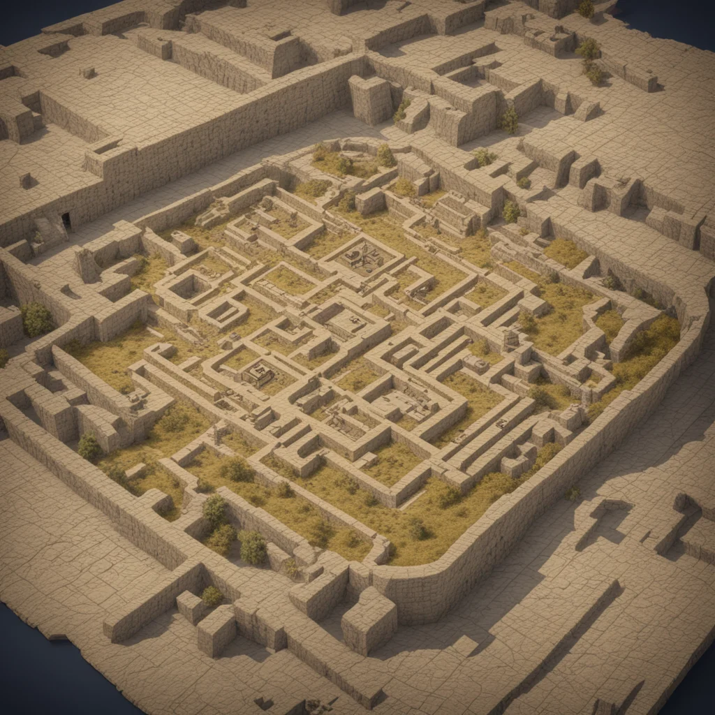 Ancient old pergamen map of roleplaying complicated labyrinth 8k render cold complementer ultrarealistic photography cin