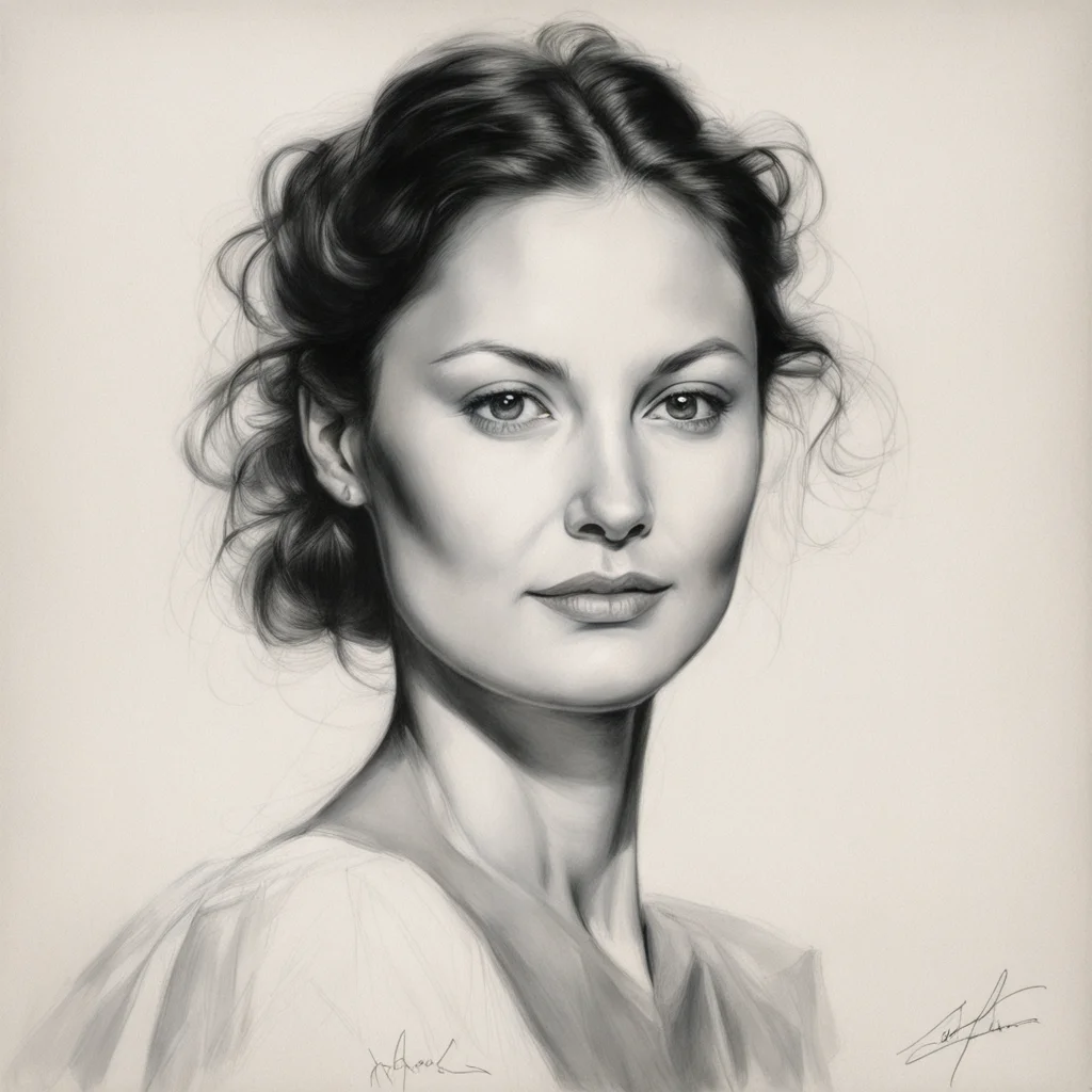 Ashley Judd by Pietro Annigoni drawings