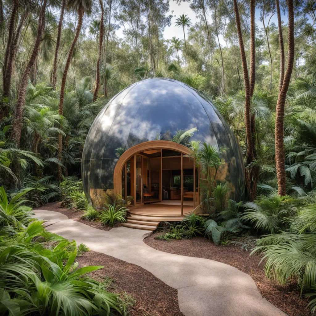 Atala Butterfly Dome House in a coontie forest by the beach