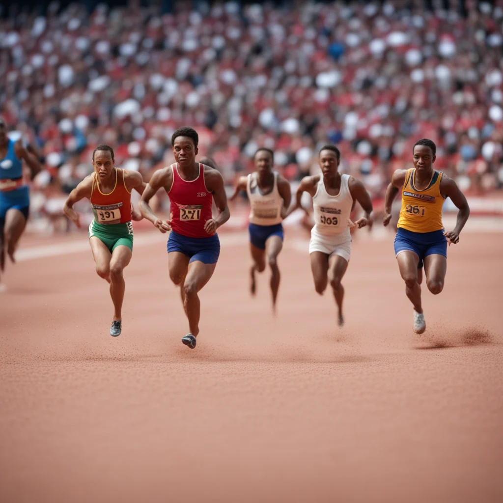 Athletics racemade of clay