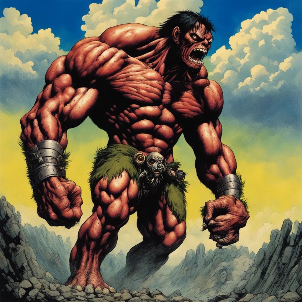 Attack On Titan Beast Titan artwork by Richard Corben