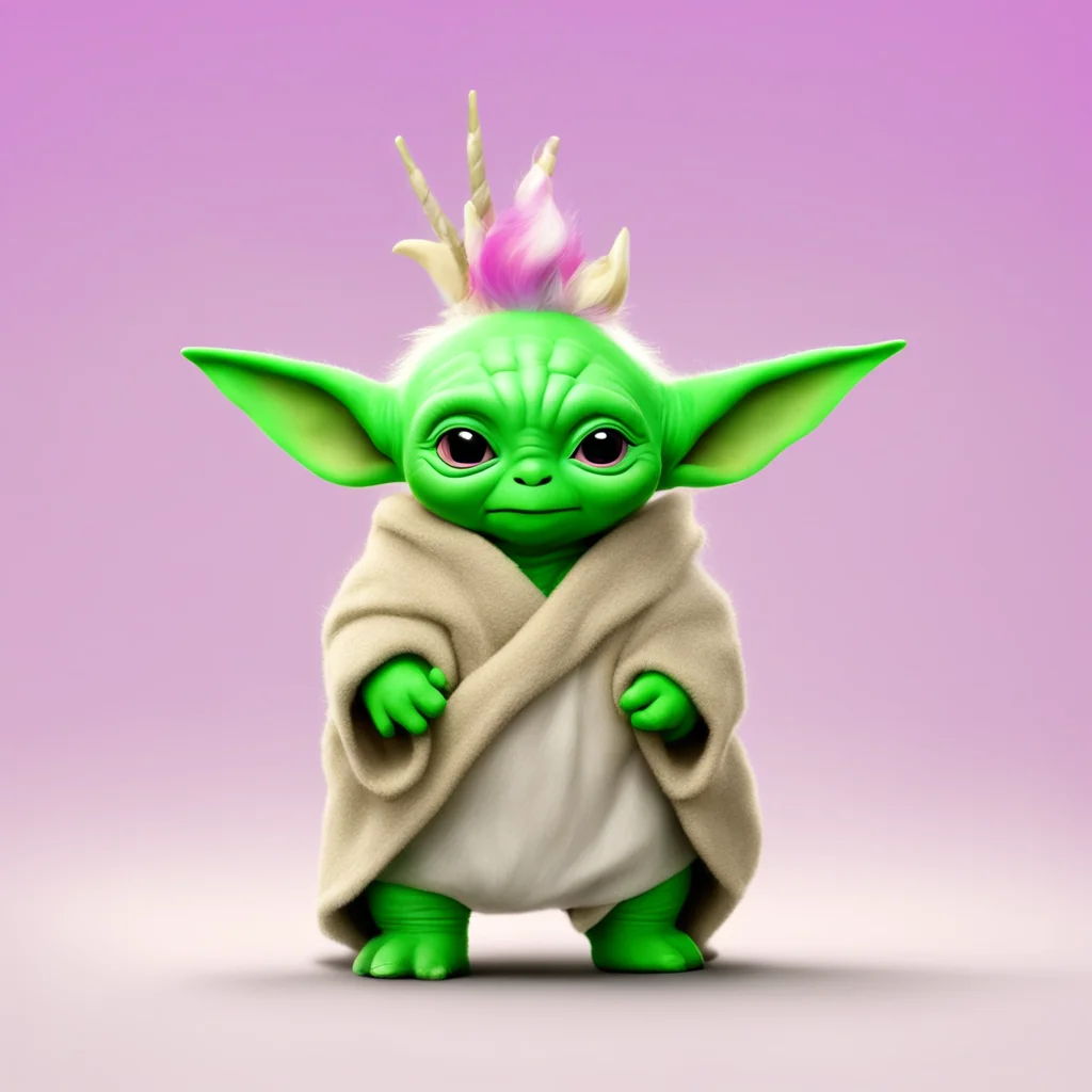 Baby Yoda as a Unicorn