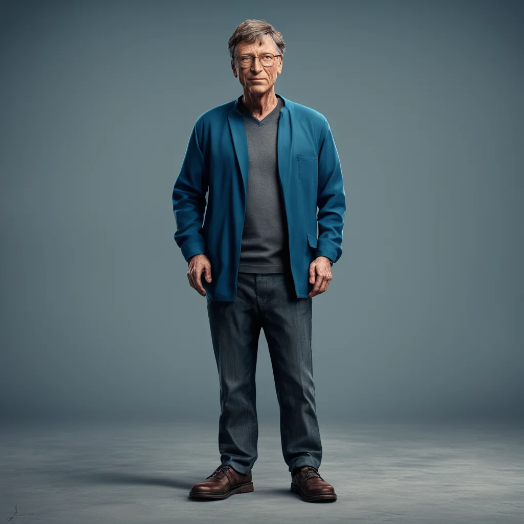 Bill Gates full body portrait anaglyphic apocalypse cinematic shot weta workshop cinema 4D render 4k post processing hig
