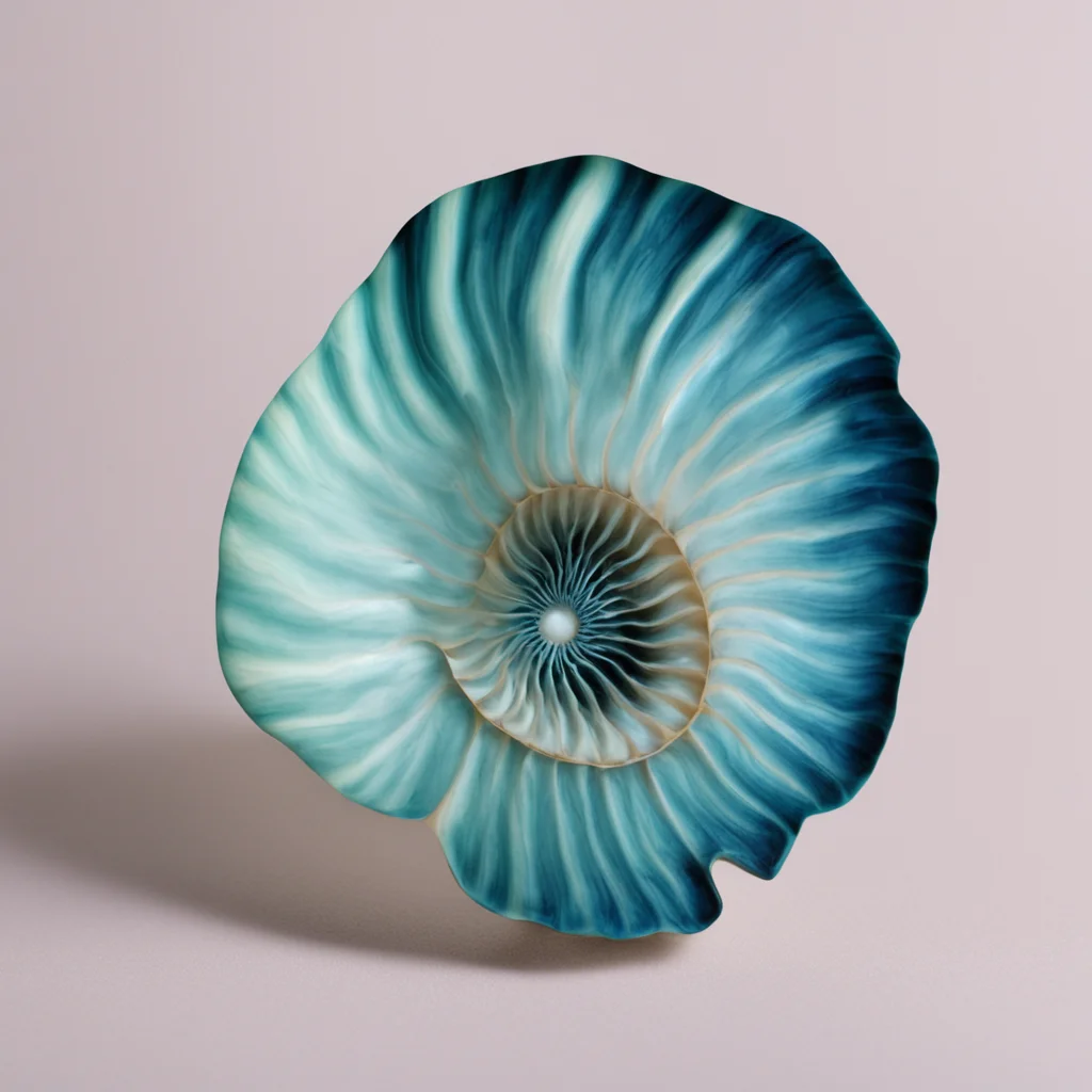 Blue Nautilus Shell ar 23