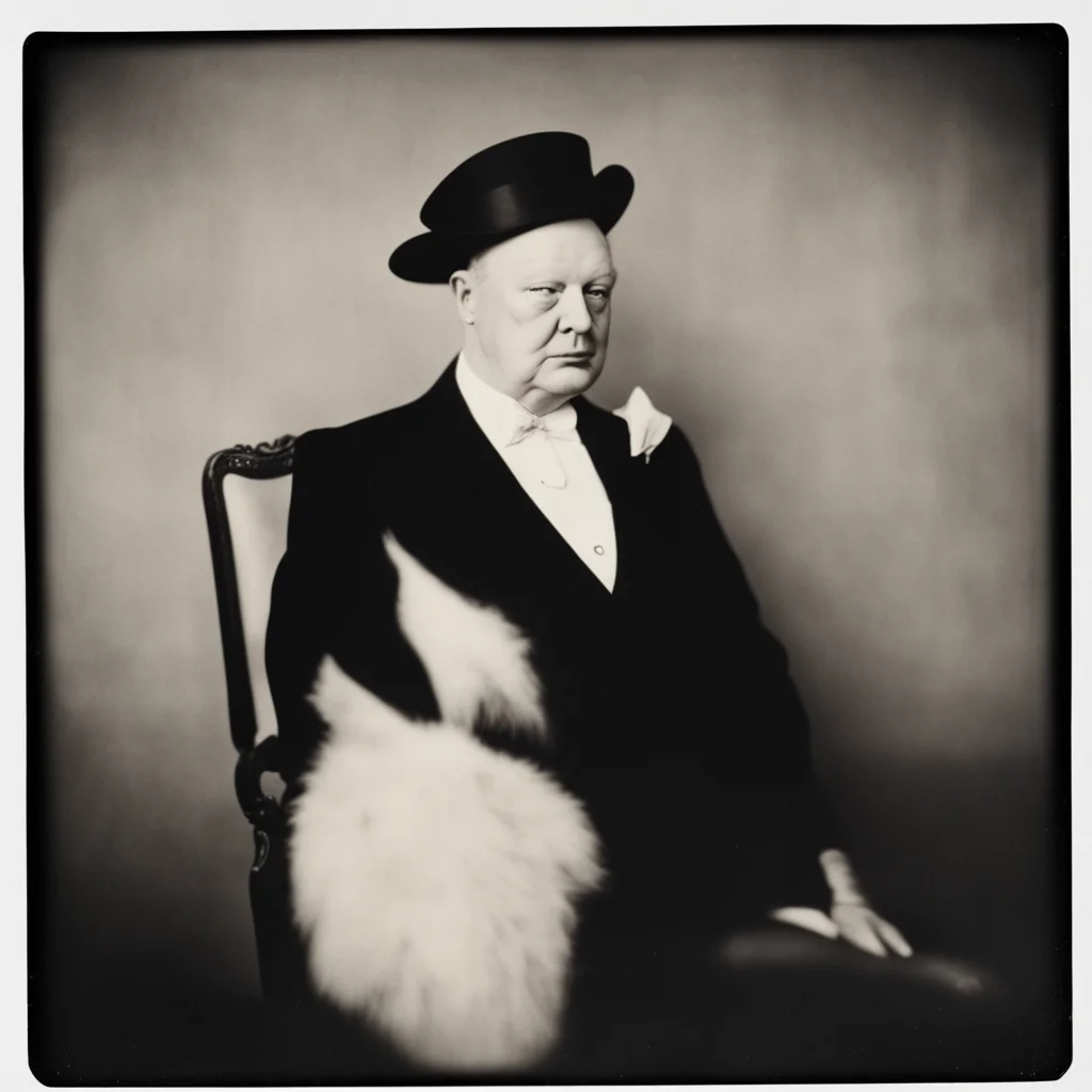 Burlesque Winston Churchill Polaroid