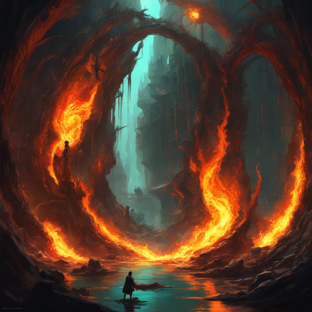 Burning Abyss of Unspeakable Illusions portal in the style of craig mullins and ruan jia and Marcel Denueve high detail 