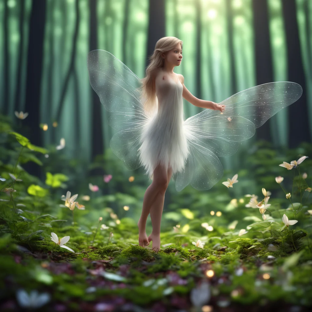 C4d render uplight photorealistic fine details Fragile magical delicate translucent transparent wings fairies beautiful 