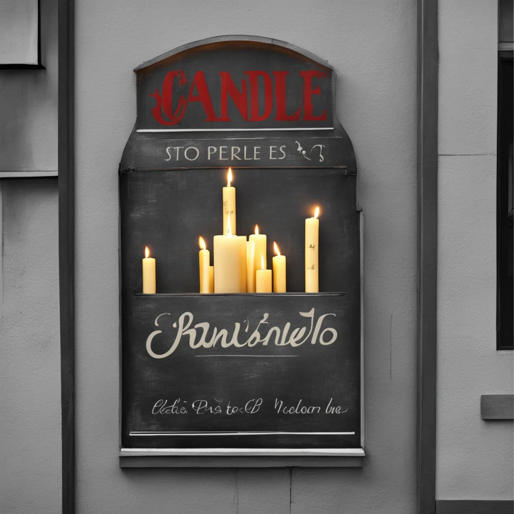 Candle Storefront sign