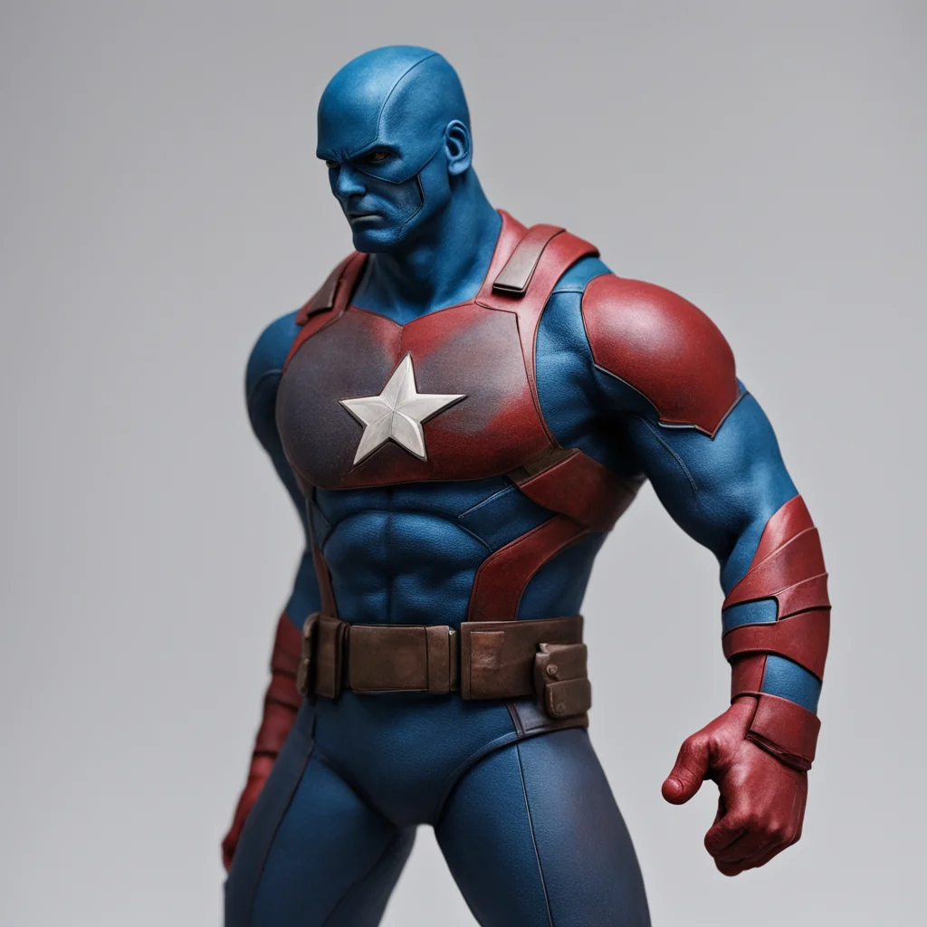 Captain Americaall bodymade of clay