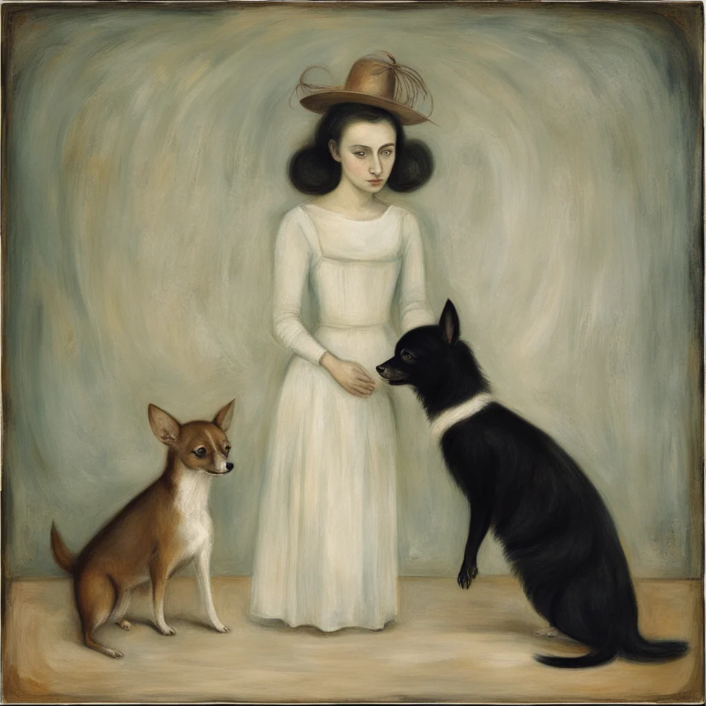 Carmen y su chihuahuapor Leonora carrington