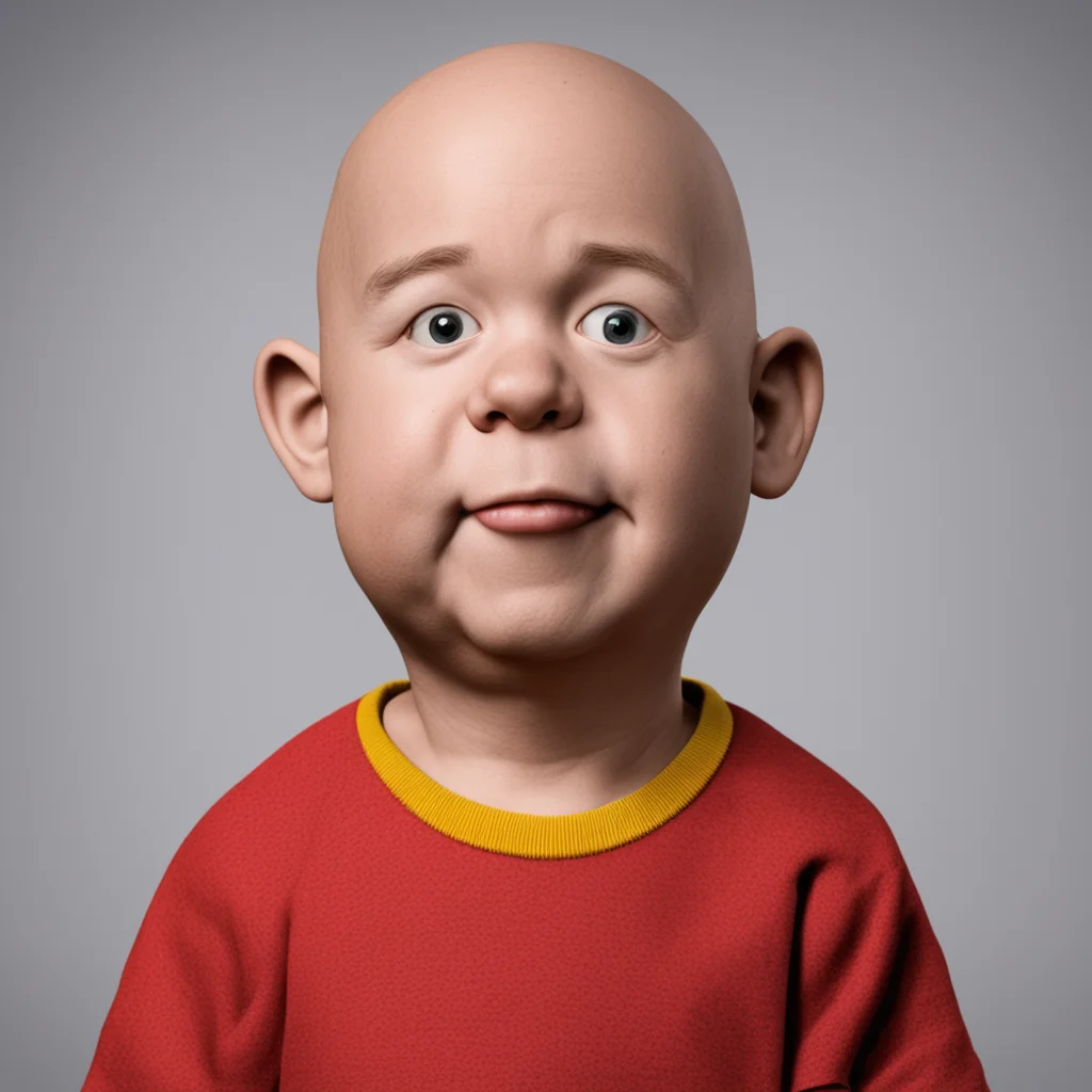 Charlie Brown as a real person photo real