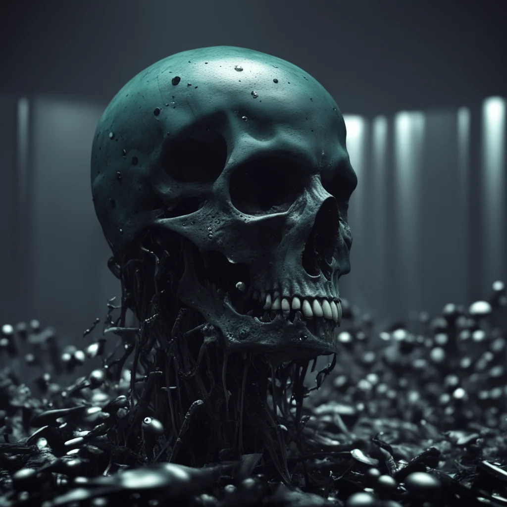 Concept art render cinematic dark dramatic detail hyper in the style of Damien Hirst