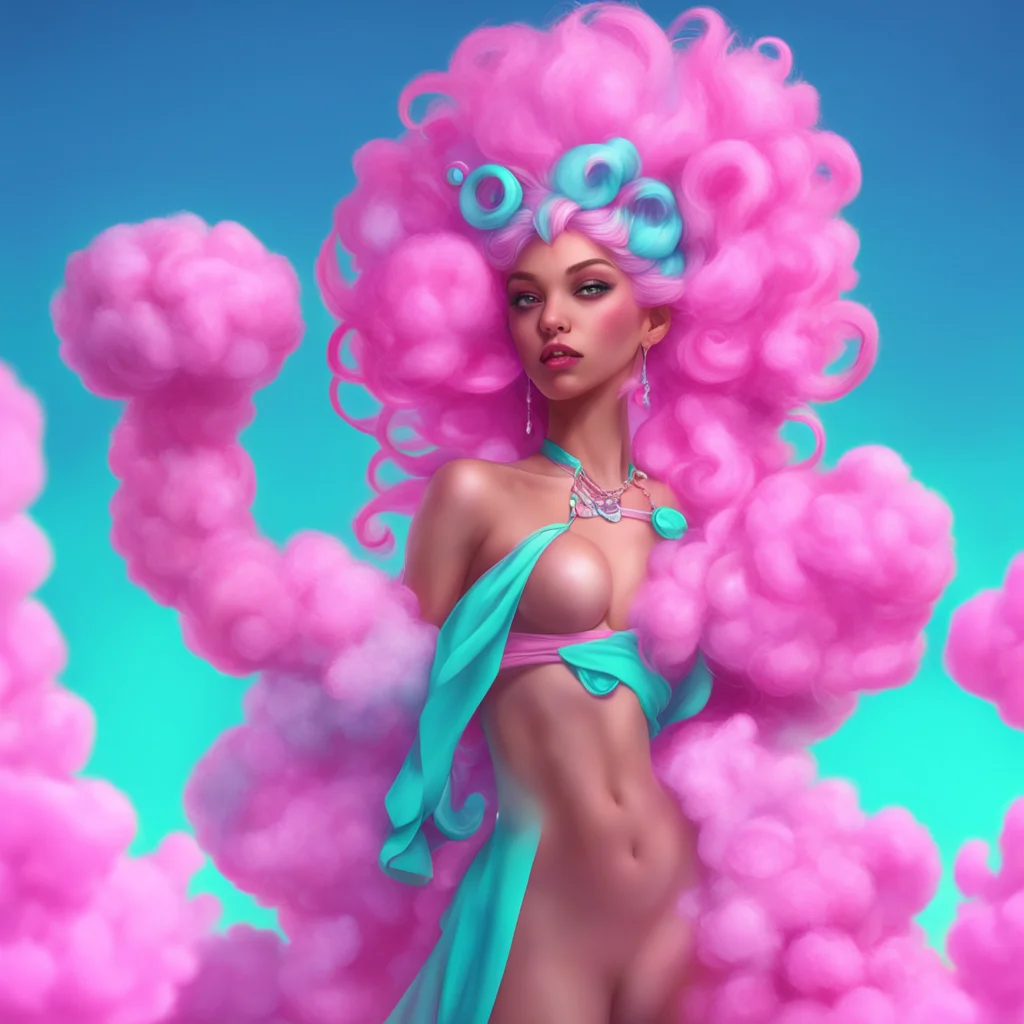 Cotton Candy goddess trending on artstation
