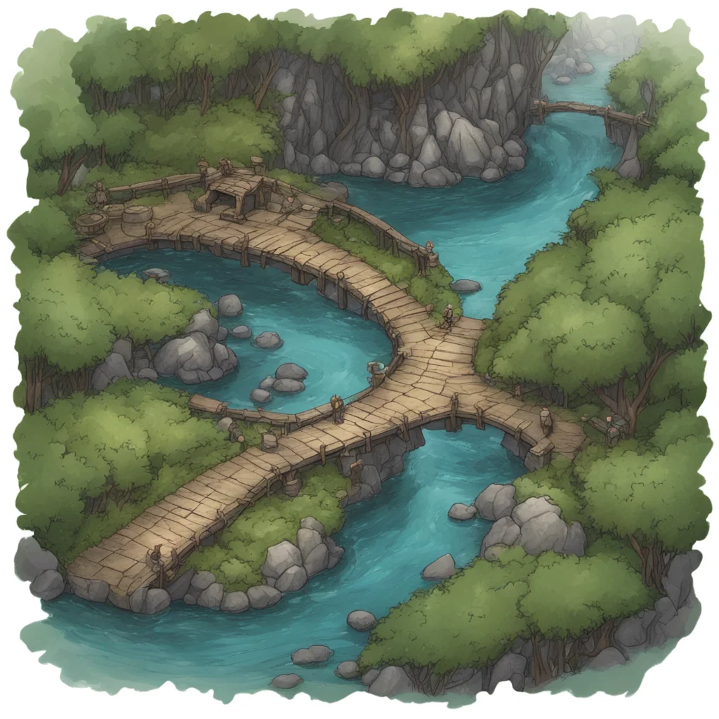 DND map forest stream bridge