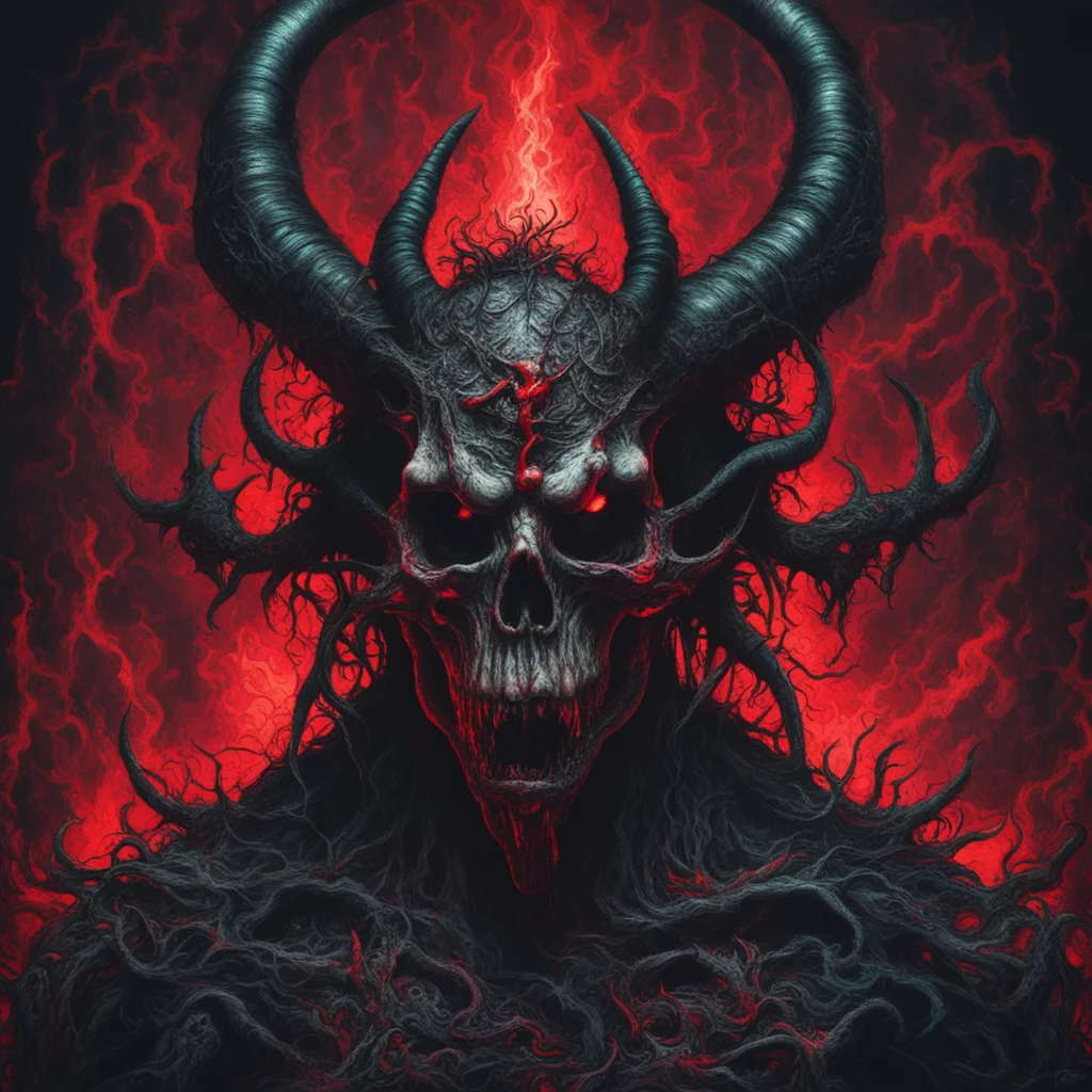 Demonic Energy is so Influential images of Art of Sickness 666 cinematic dramatic lighting dark Satanic horror extremly 