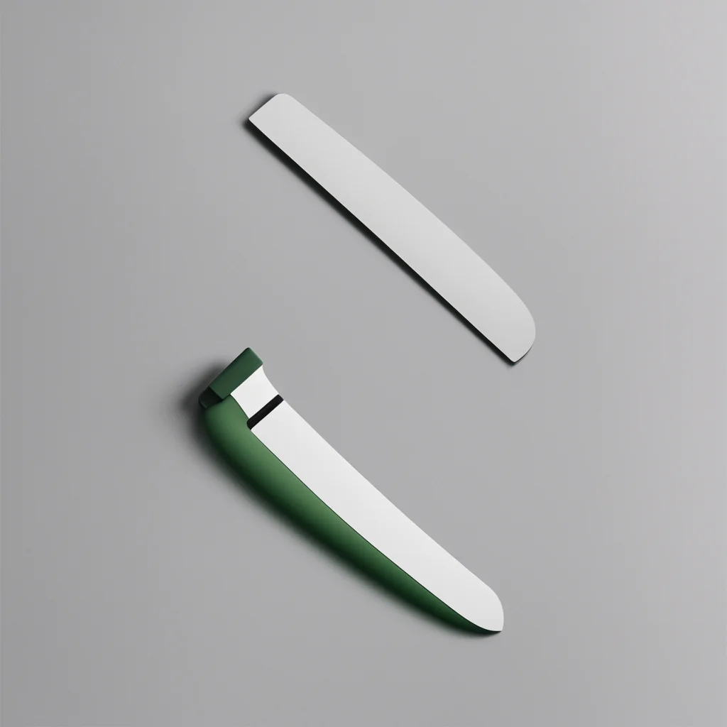 Dieter rams designed japanese chef knife minimal industrial design pops of colorar 169