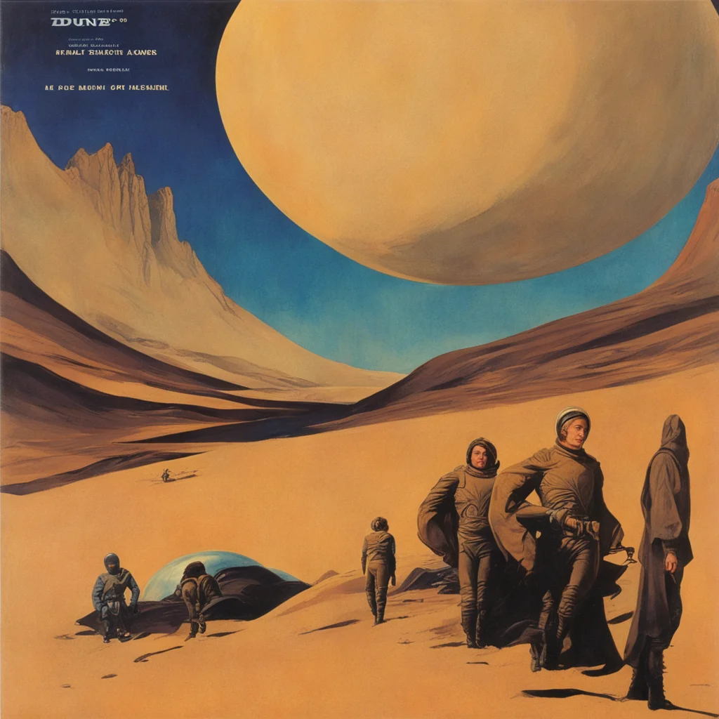 Dune film 2022 pulp art fantasy magazine circa 1968 ar 1117