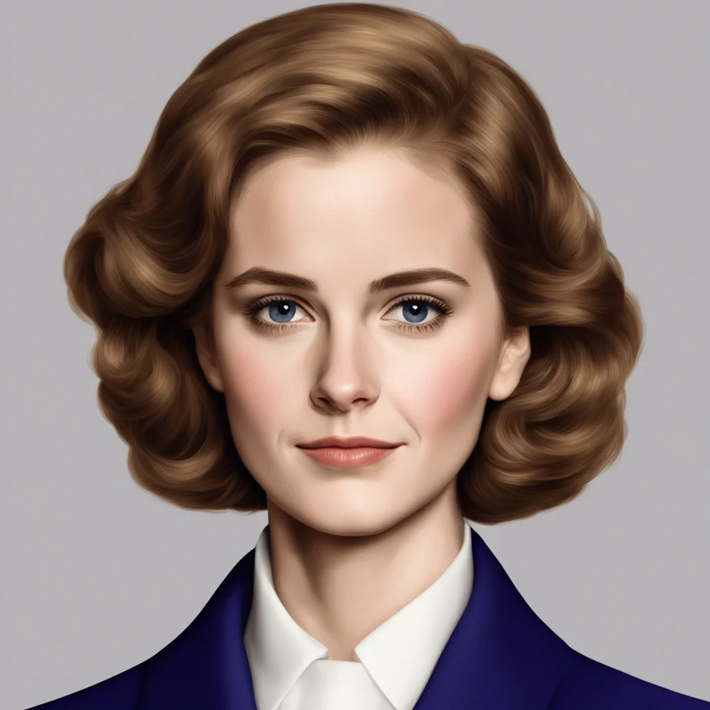 Emma Watson as Margaret Thatcher1 wonderful portrait model face face model symmetrical face pretty face symmetrical beau