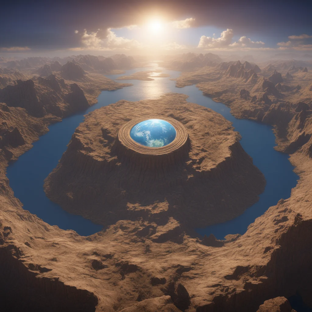 Enlil clefting the heaven and earth unreal engine 5 rendered hyper realisticzbrush textures 8k
