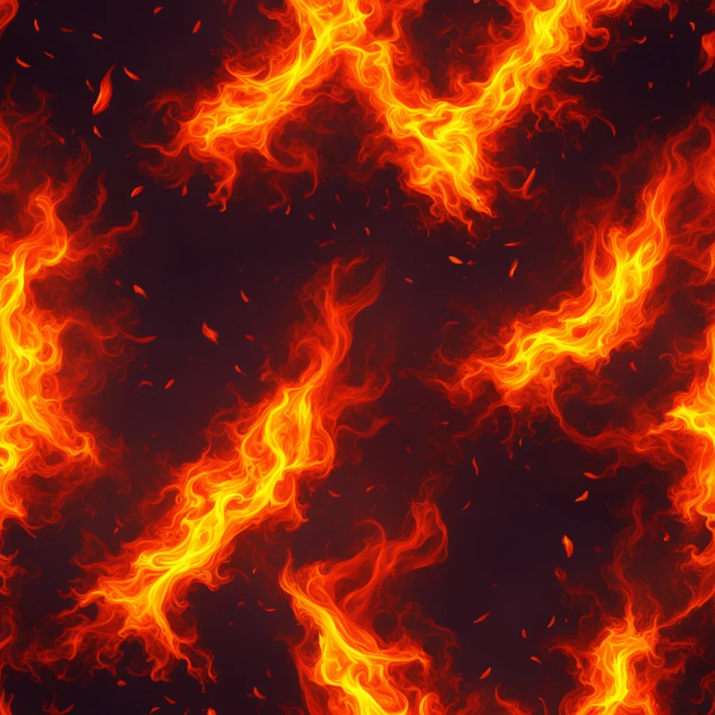Flowing hot embers and fire seamless texture Warm color scheme Translucent