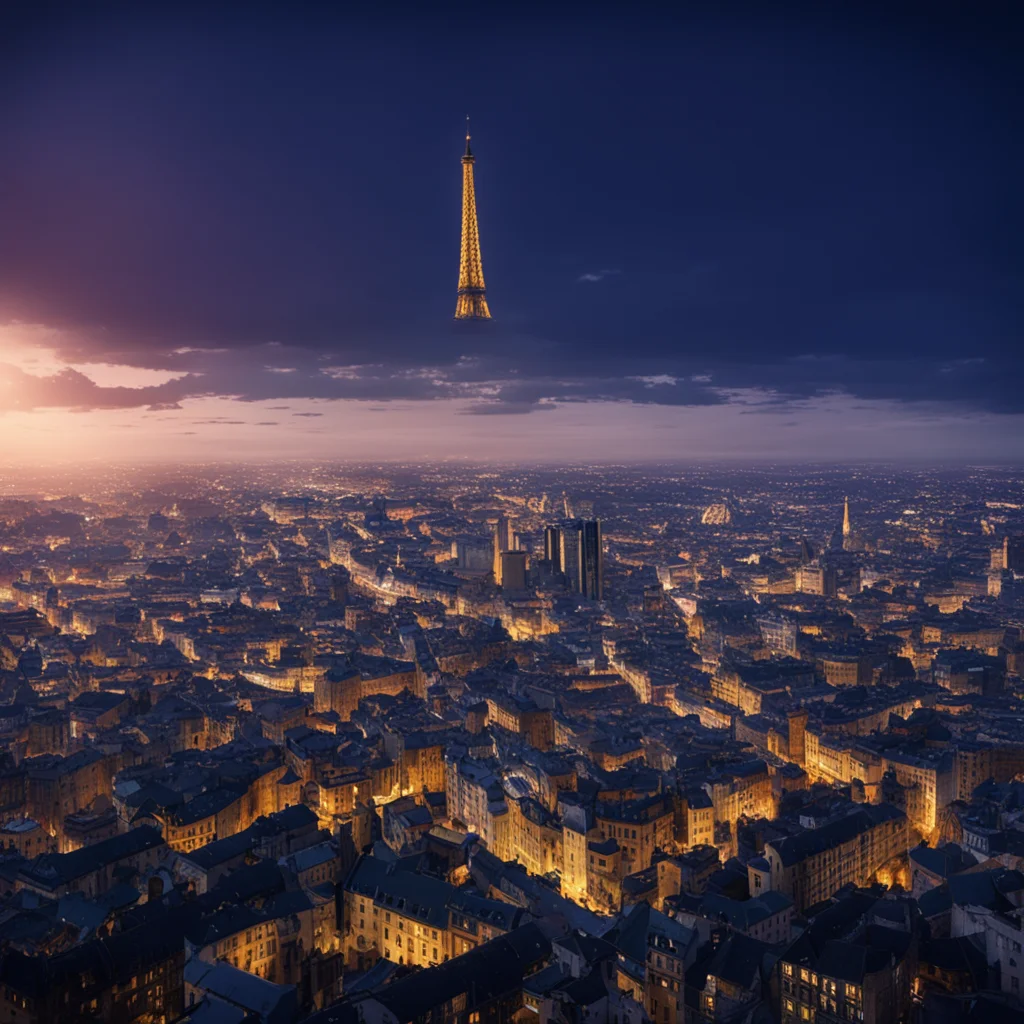 French city in the sky cinematicnight  —ar 916