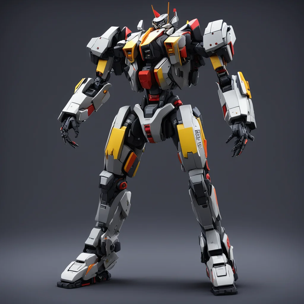 Full Body Action Pose Combat Gundam Exosuit Jaeger Mech Suit MLNDR NFT On A Dark Background2 Serious In Focus Unreal Oct