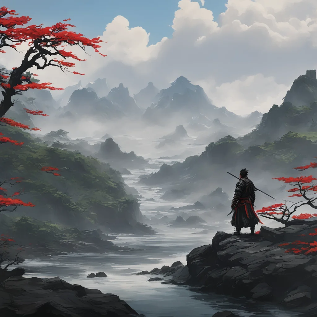 Ghost of Tsushima landscape painting —aspect 169 —hd