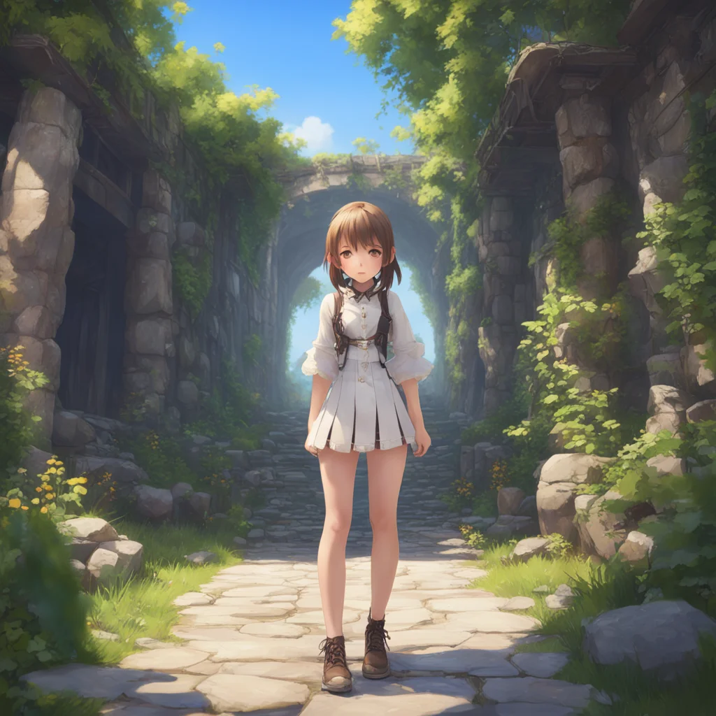 Girl Landscape Pictures Full body portrait in the style of Atelier Ryza Ever Darkness & the Secret Hideout8k resolution 