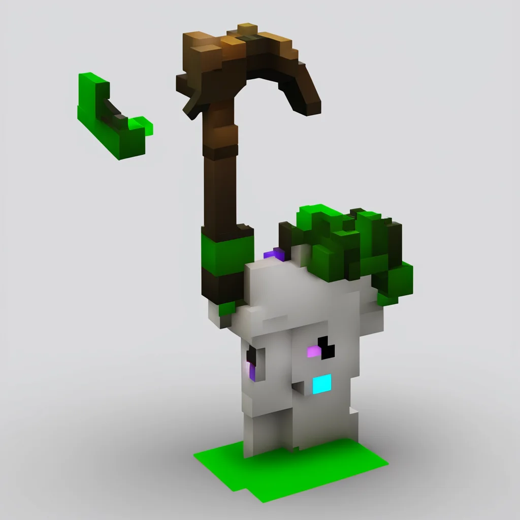 Goat infused Magical Pickaxe minecraft