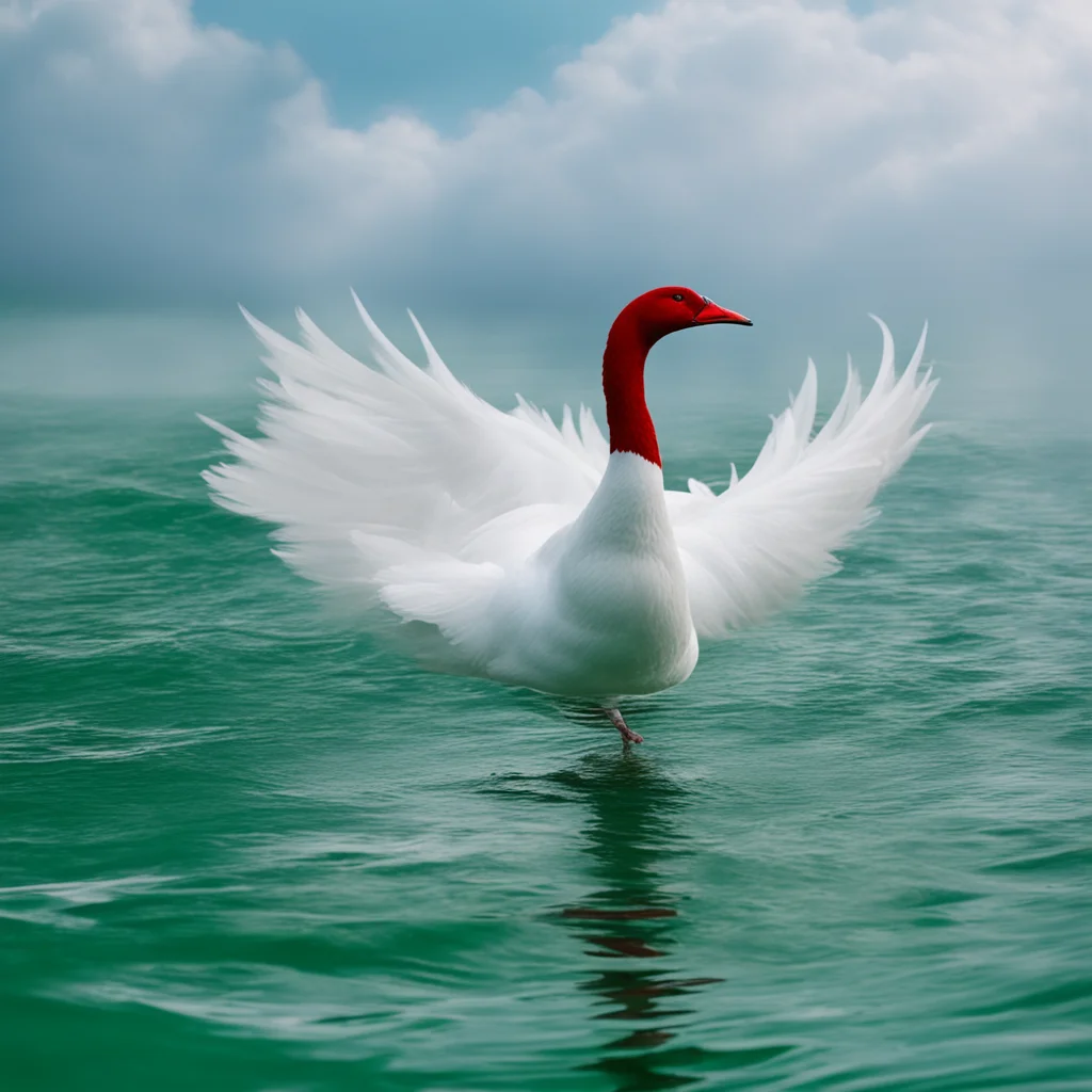Goose goose gooseYou bend your neck towards the sky and singYour white feathers float on the emerald waterYour red feet 