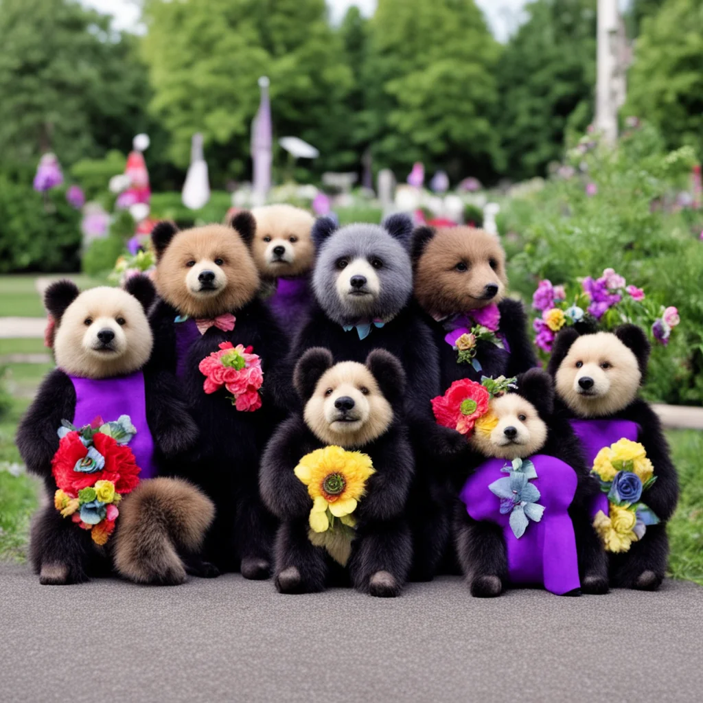 Grateful Dead bears at a funeral