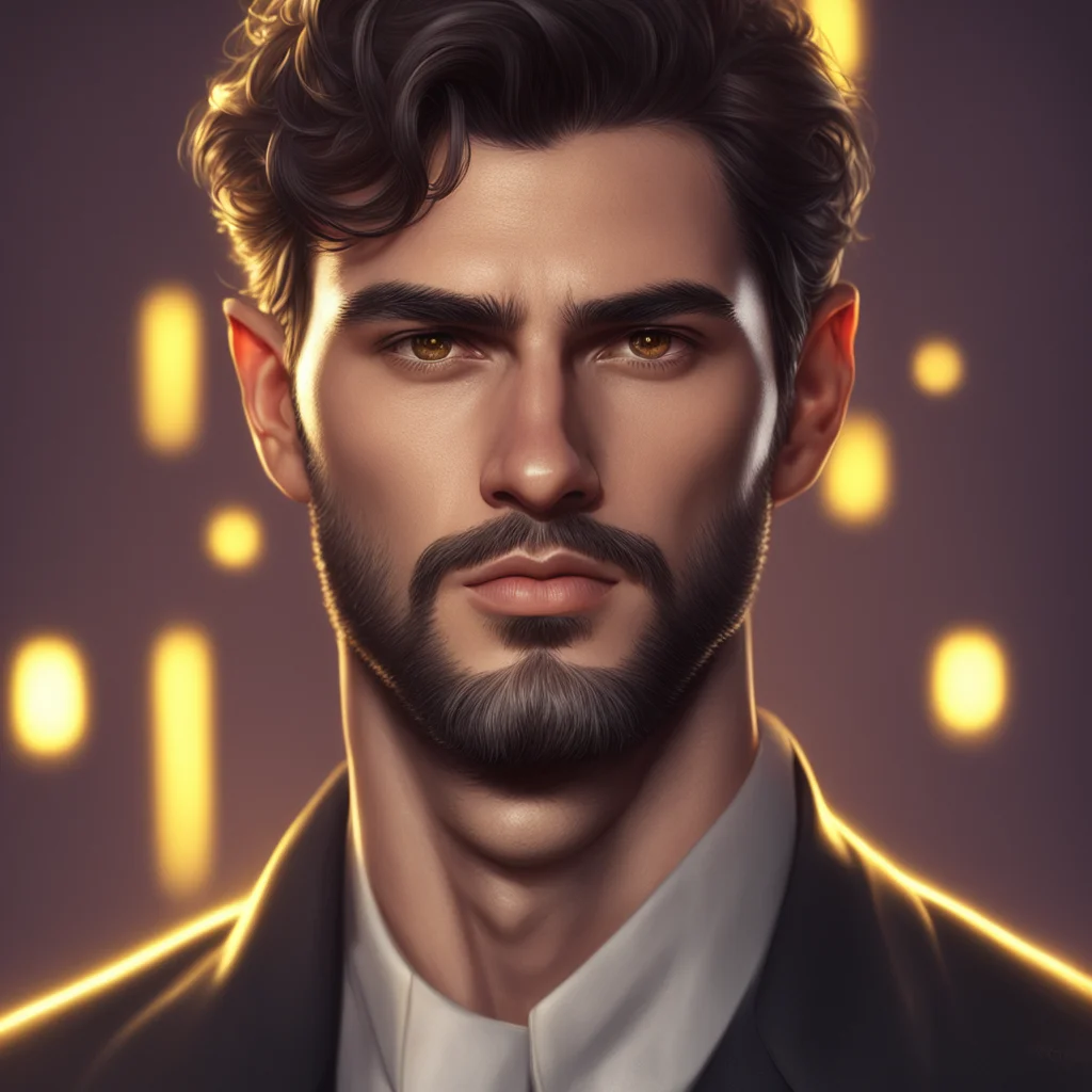 Handsome spanish man glowing lights youthful attractive artgerm portrait photo realistic by Yaşar VURDEM  ArtStation mut