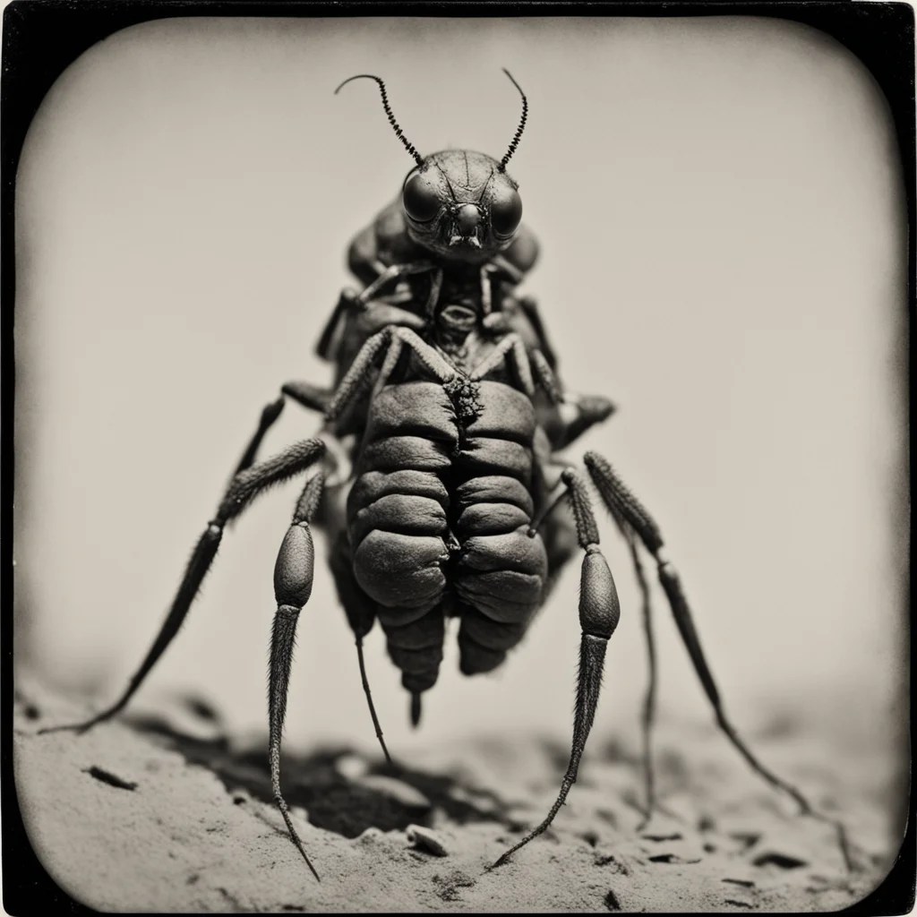 Insectoid Bishop  low angle by Ansel Adams Tintype 1800s ar 34