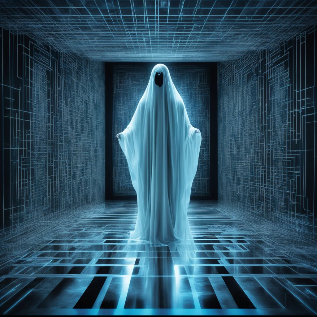 Its a maze of mirrors It’s a hologram of a ghost