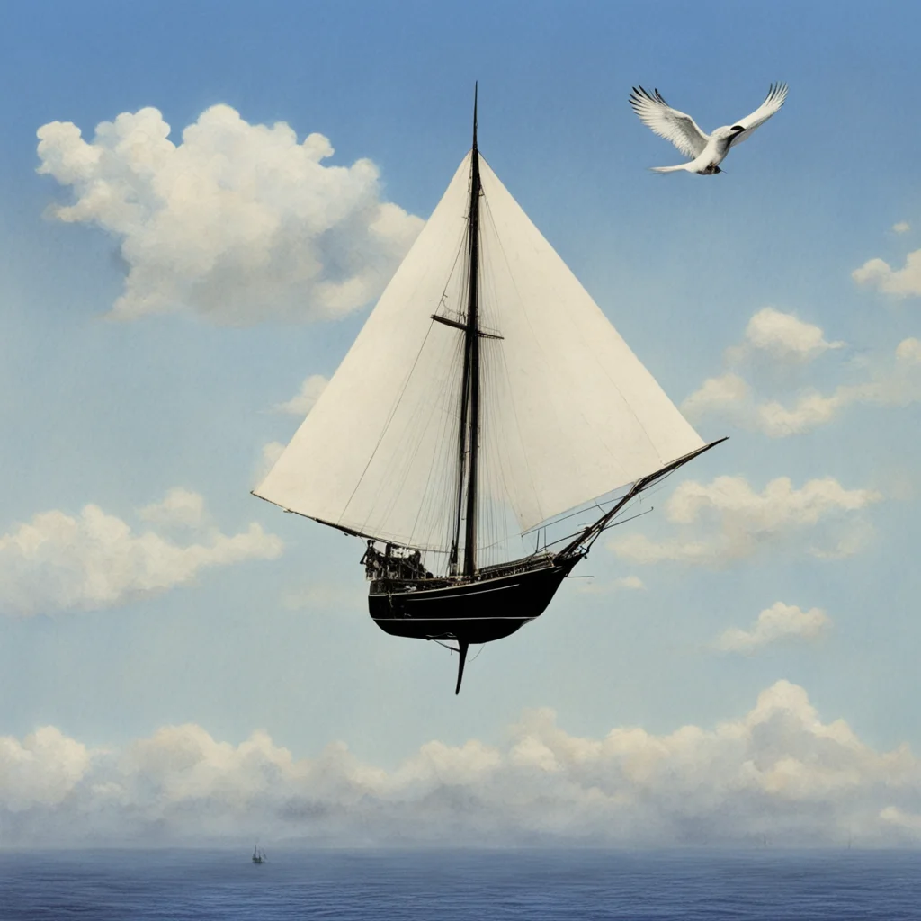 JG Ballard sailing in the sky like a bird