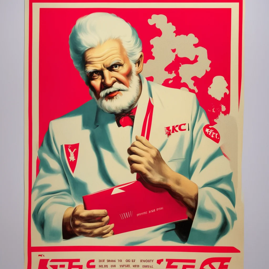 KFC USSR propoganda poster communist KFC KFC in the soviet union history