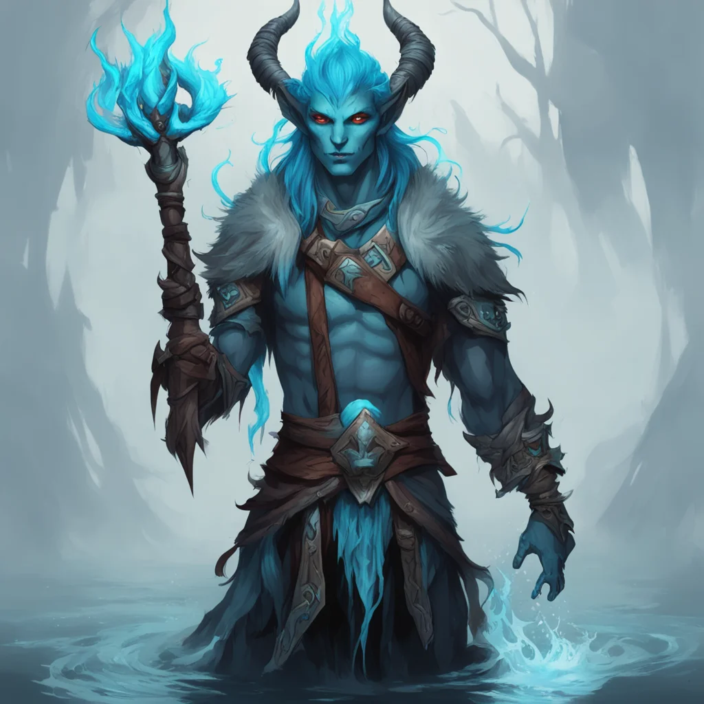 Male Water Genasi Druid Chaotic neutralEmo and skulks around looking for his family that was murdered by a demon